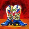 Cowboy Boots Art paint by numbers