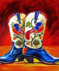 Cowboy Boots Art paint by numbers