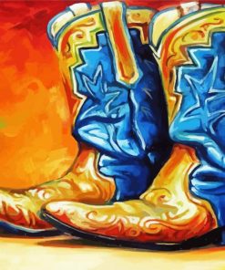 Cowboy Boots paint by numbers