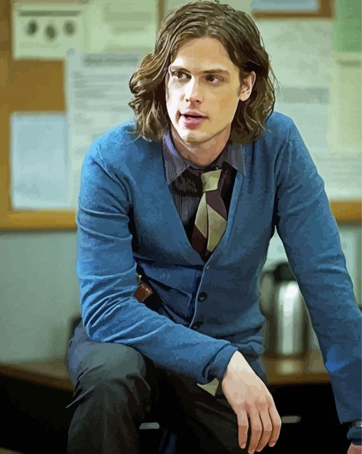 Criminal Minds Spencer Reid paint by number