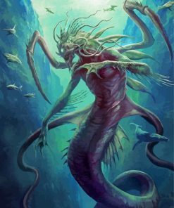 Dagon Mermaid paint by number