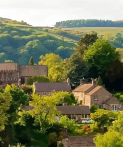 Derbyshire Village paint by number