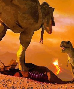 Huge Dinasaurs paint by numbers