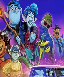Disney Onward Characters paint by number