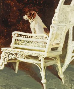 Dog On Chair By Jamie Wyeth paint by numbers