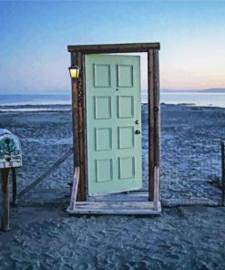 Door To Beach paint by number