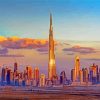 Dubai Skyline paint by numbers