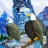 Eagles And Wolf paint by number