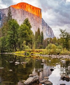 El Capitan At Sunset paint by numbers