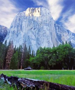 El Capitan Mountain paint by numbers