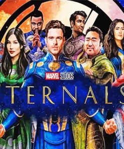 Eternals Superheroes Movie paint by number