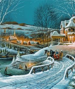 Family Traditions Terry Redlin paint by number