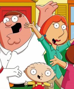 Family Guy Cartoon paint by numbers