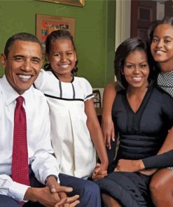 Family Of President Barack Obama paint by number