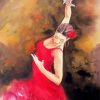 Female Salsa Dancer paint by number