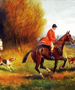 Fox Hunt Art paint by number