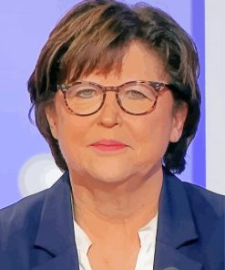 French Martine Aubry paint by number