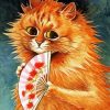 Ginger Cat By Louis Wain paint by numbers