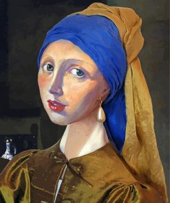 Girl With Pearl Earring Art paint by numbers