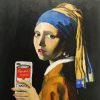 Girl With The Pearl Earring Take Selfie paint by numbers