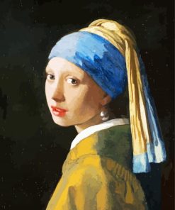 Girl With The Pearl Earring paint by numbers