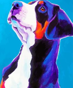 Greater Swiss Mountain Dog Art paint by numbers