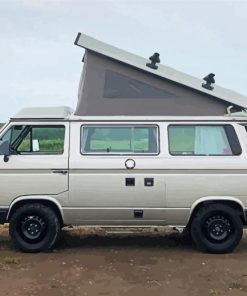 Grey Westfalia Van paint by numbers