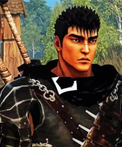 Guts Berserk paint by numbers