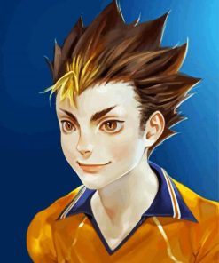 Haikyuu Nishinoya Player paint by number