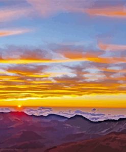 Haleakala Sunrise paint by number