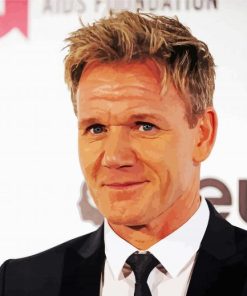 Handsome Gordon Ramsay paint by number