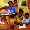 Happy Black Family Art paint by numbers