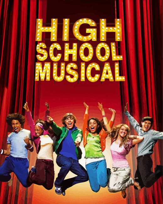 High School Musical paint by numbers
