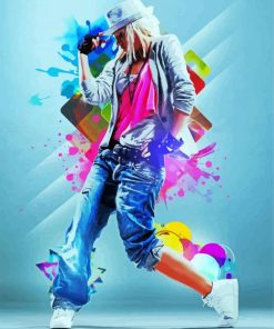 Hip Hop Dancer paint by numbers
