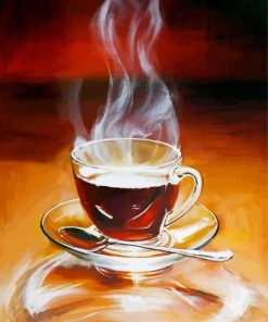 Hot Tea Art paint by number