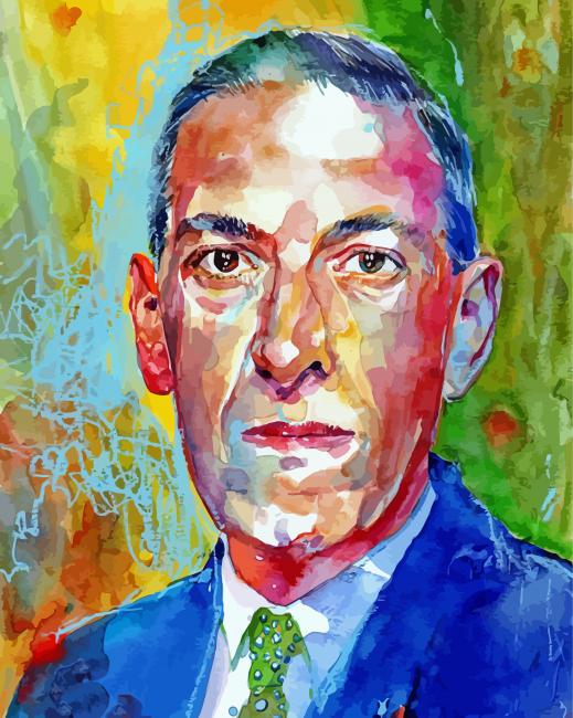 Howard Phillips Lovecraft Portrait Art paint by numbers
