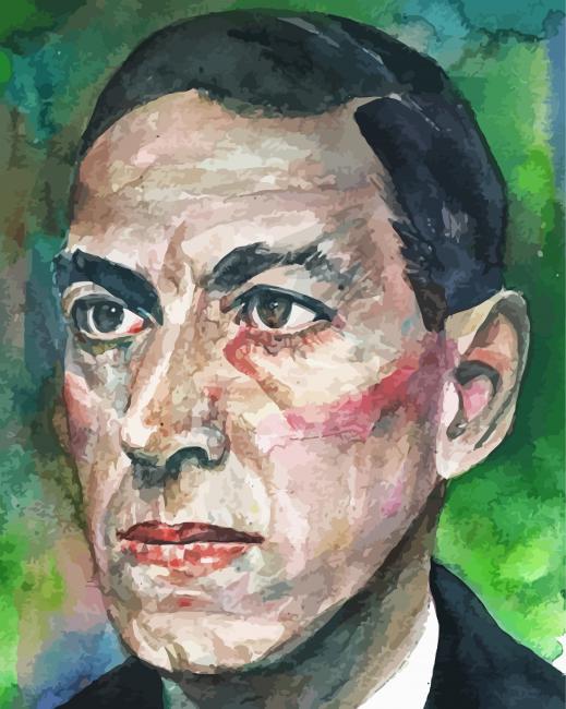 Howard Phillips Lovecraft Portrait paint by numbers