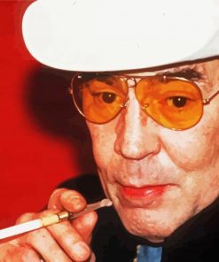 Hunter Stockton Thompson With Glasses paint by numbers