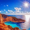 Ionian Island Zakynthos Beach paint by number