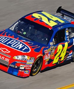 Jeff Gordon Race Car paint by numbers