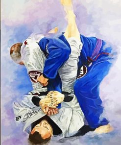 Jiu Jitsu Art paint by numbers