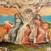 Job And His Daughters By William Blake paint by numbers