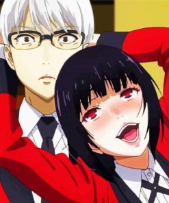 Kakegurui Anime Girl paint by numbers