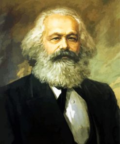 Karl Marx Portrait Art paint by numbers