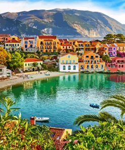 Kefalonia Ionian Island paint by number