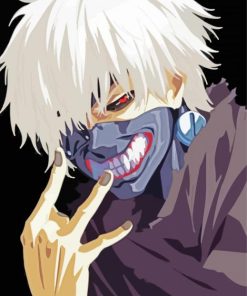 Ken Kaneki Anime paint by number