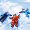 Kids Playing In Snow paint by number