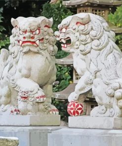 Komainu Buildings paint by numbers