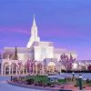 LDS Bountiful Utah Temple paint by number