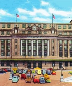 Lackawanna Train Station Scranton Buildings paint by numbers